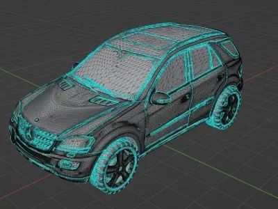  Mercedes ML 3D model Free 3D model