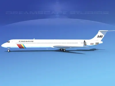 McDonnell Douglas MD-90 SAS 3D model