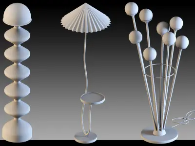 30- Lampshades 3D model