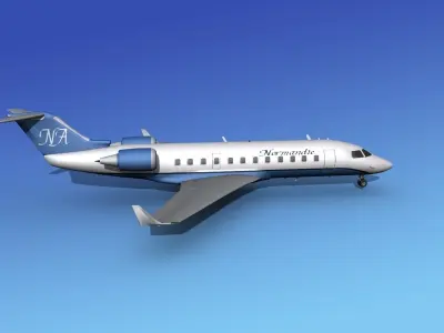 Canadair CRJ100 Normandie 3D model