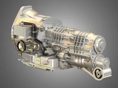 PDK Transmission Cutaway 3D model