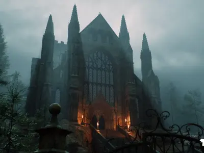 Forgotten Echoes Environment Low-poly 3D model