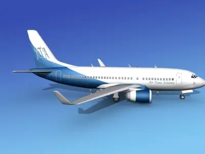 Boeing 737-700ER Air Transat 3D model