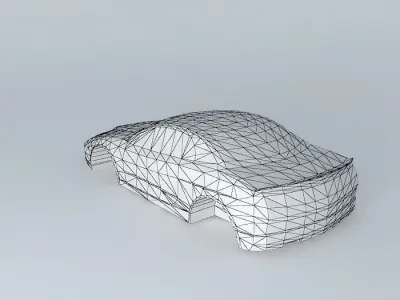 Sports Car Template Free 3D model
