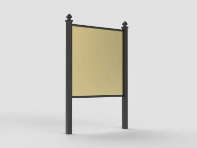 Outdoor Commercial Sign 3D model