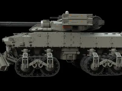 Sci fi Infantry fighting vehicle 3D model