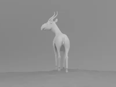 beautiful deer 3D model