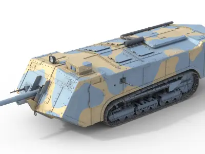 5 Military Vehicles Collection v8 Low-poly 3D model