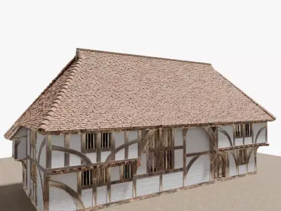 England Yoman house consturucted in medieval age 3D model