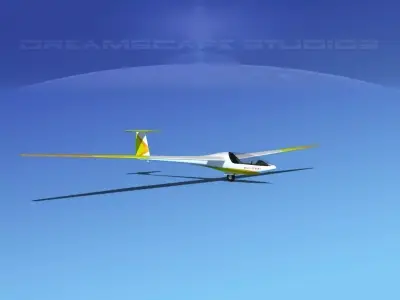 Glaser Dirks DG-200 15-metre Sailplane V10 3D model