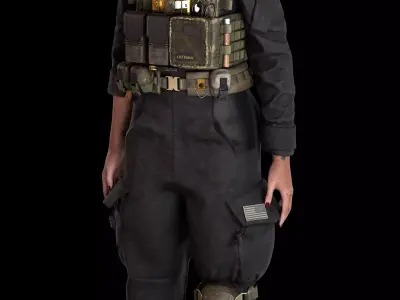 Character Low-poly 3D model