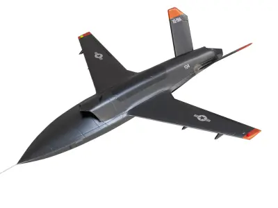 USAF-XQ58A Stealth Drone Low-poly 3D model