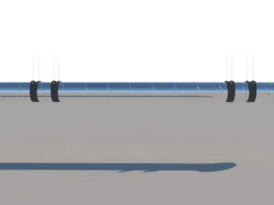 Pipe Ductwork Low-poly 3D model