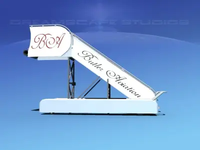 Airport Stairs Butler Aviation 3D model