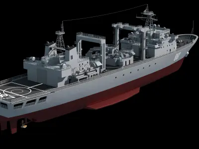 886 Qiandaohu Type 903 Comprehensive Supply Ship Chinese People  3D model