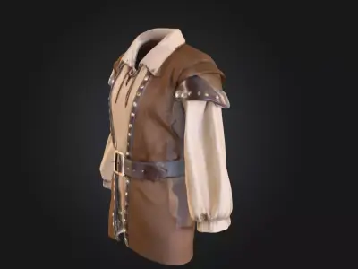 Medieval Garb Free low-poly 3D model