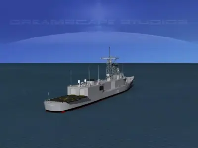 Spanish Frigate Numancia F83 3D model