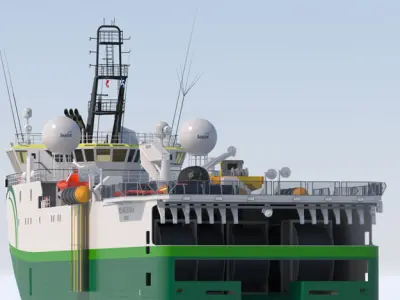 Seismic vessel Polarcus Naila 3D model