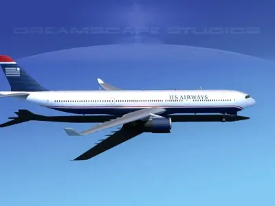 Airbus A330-300 US Airways 3D model