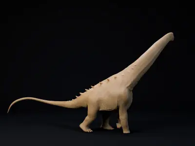 Alamosaurus 1-100 scale pre-supported FREE model Free 3D print model