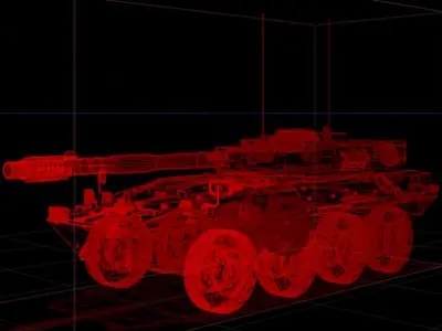 Centauro B1 tank destroyer 3D model