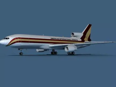 Lockheed L-1011-50 Kalitta Air 3D model