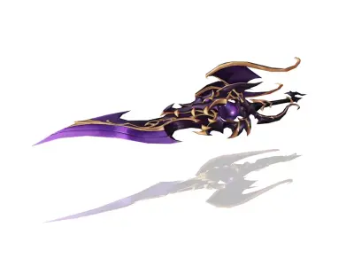 Demonic Sword Low-poly 3D model