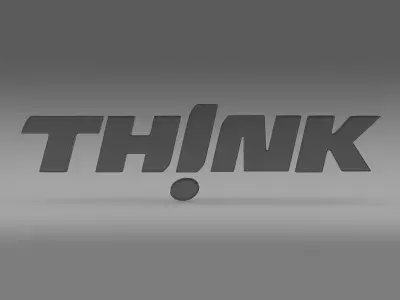 Think Logo 3D model