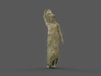 Statue ancient greek of woman 3D model