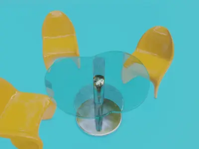 The Apple table Free 3D model