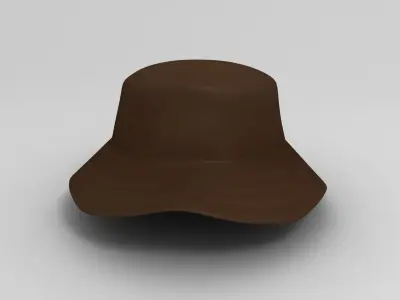 Fishing Hat Low-poly 3D model
