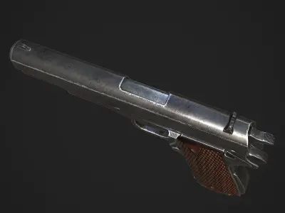 Colt M1911A1 Pistol  Low-poly 3D model
