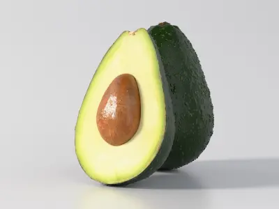 Realistic Avocado 3D model