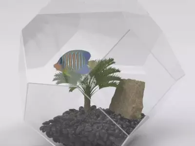 Desktop Aquarium Free 3D model