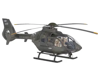 Airbus Helicopter H135 Army 3D model