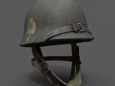 Helmet military Scifi ver 17  Low-poly 3D model