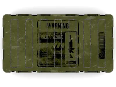 Military Weapon Case Low-poly 3D model