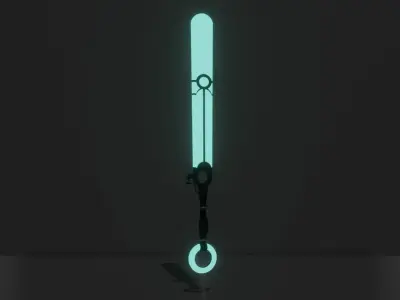 League Of Legends Ekko Weapon Free 3D model