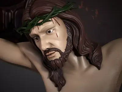CRUCIFIED CHRIST Statue 3D model