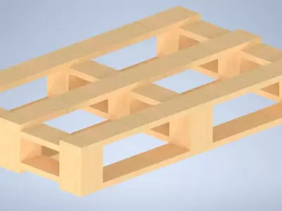 Pallet Coffee Table  Free 3D print model