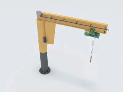 Jib Crane 3D model