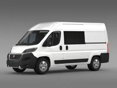 Fiat Ducato Combi Van 2015 3D model