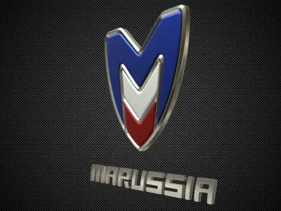 marussia logo 3D model