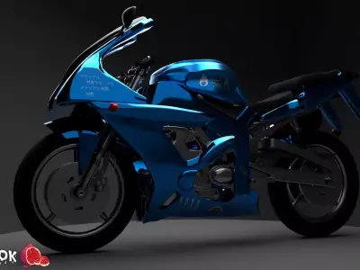 motorcycle Free low-poly 3D model