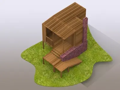 Backyard Hideout Free 3D model