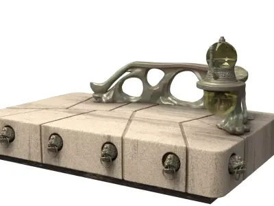 Jabbas Throne 1-6 scale Hottoys 3D print model