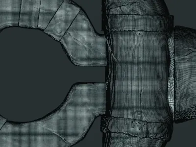 sword game ready asset Low-poly 3D model