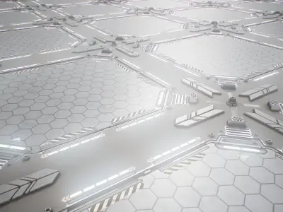 PBR Sci-Fi Texture Pack 18 Low-poly 3D model