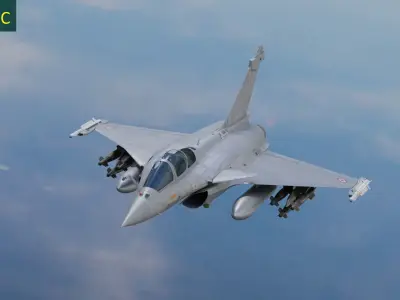 Dassault Rafale Collection - Rigged-High Resolution Cocpit Low-poly 3D model