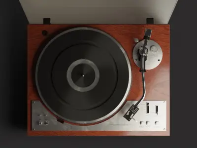 Vintage Turntable 3D model